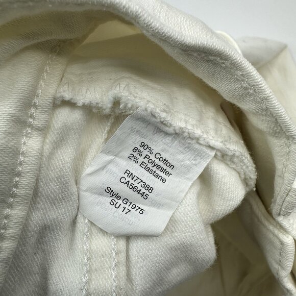 J.Crew Factory Women's Cream Mid-Rise Skinny Stretch Leg Jean W27-29/L27.75 - Picture 7 of 12